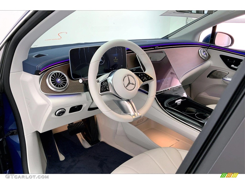 Neva Gray/Biscaya Blue Interior 2023 Mercedes-Benz EQE 350+ Sedan Photo #145370994