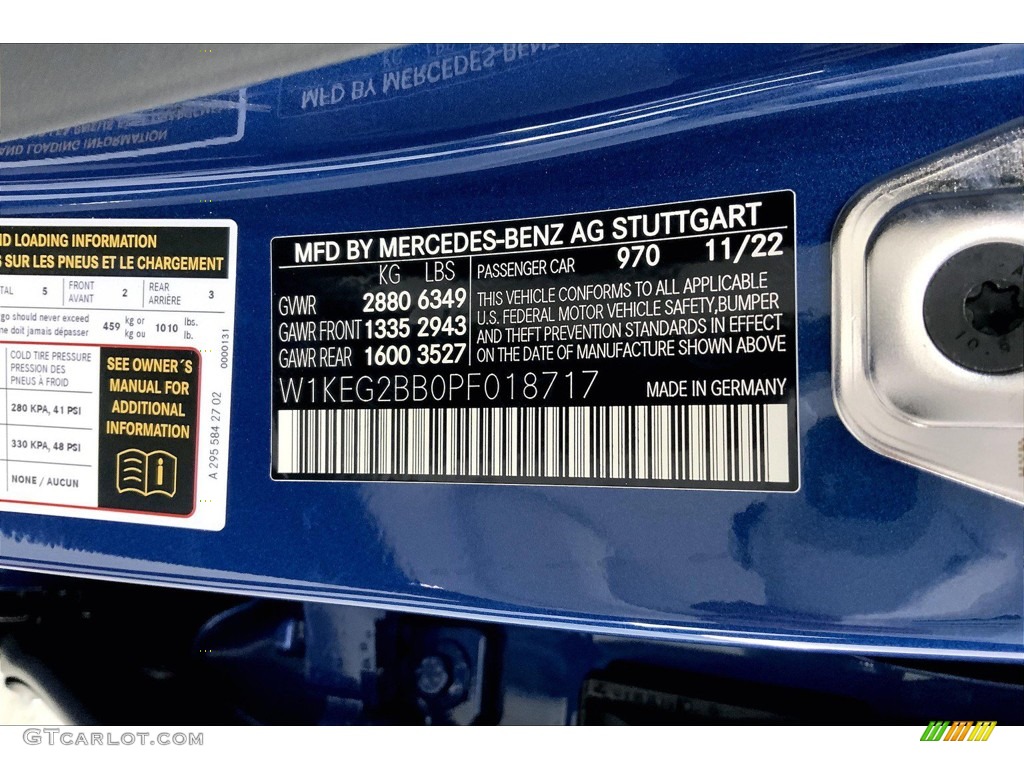 2023 EQE 350+ Sedan - Starling Blue Metallic / Neva Gray/Biscaya Blue photo #11