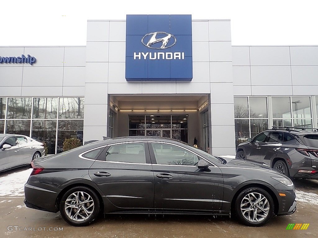 Portofino Gray 2023 Hyundai Sonata SEL Exterior Photo #145371295