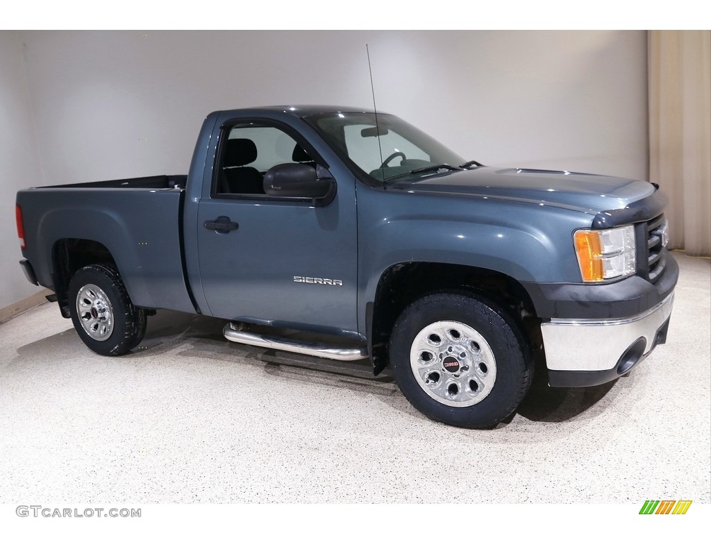 2011 Sierra 1500 Regular Cab - Stealth Gray Metallic / Dark Titanium photo #1