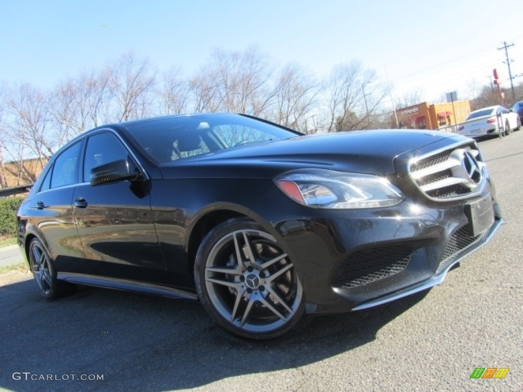 2015 E 350 4Matic Sedan - Black / Black photo #1