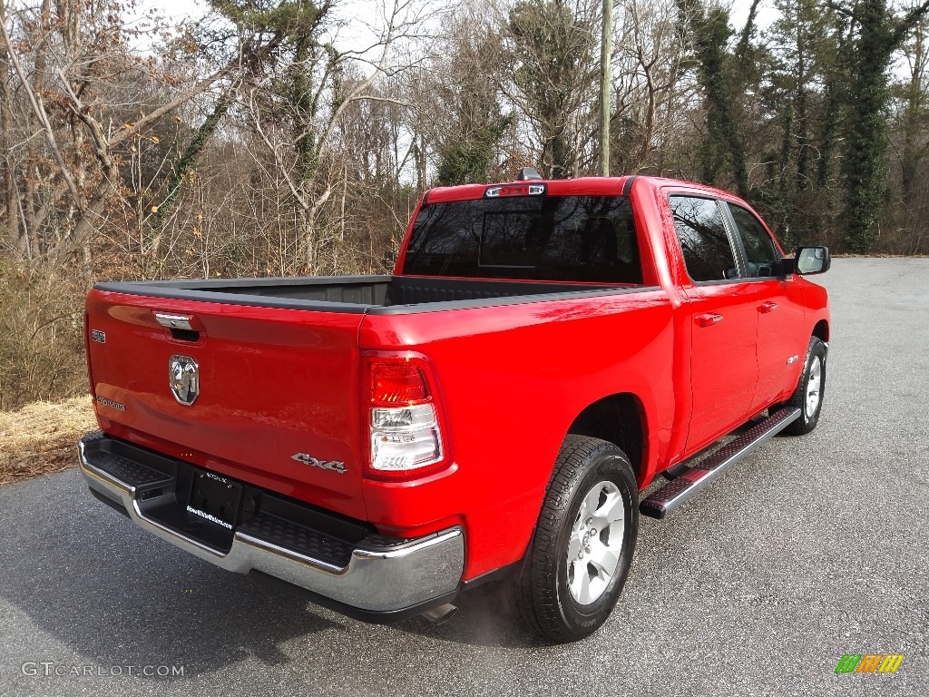 2020 1500 Big Horn Crew Cab 4x4 - Flame Red / Black/Diesel Gray photo #6