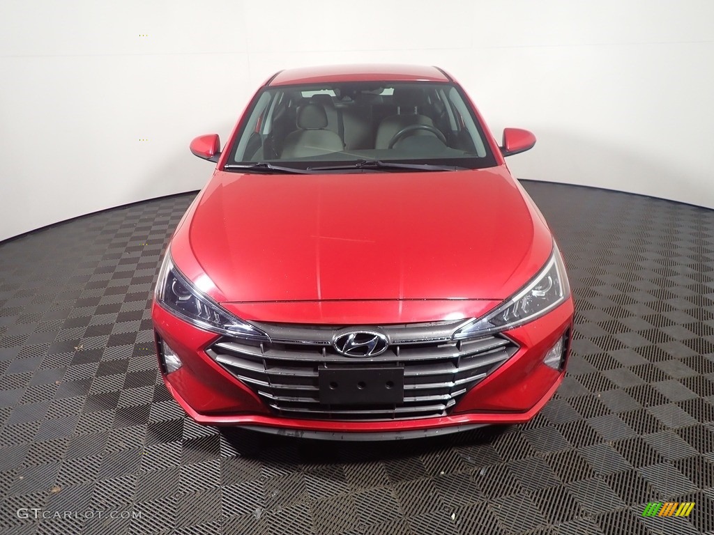 2020 Elantra SEL - Scarlet Red Pearl / Gray photo #5