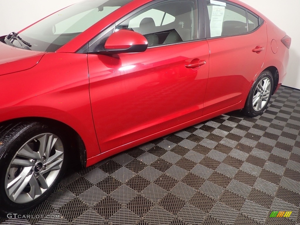 2020 Elantra SEL - Scarlet Red Pearl / Gray photo #10