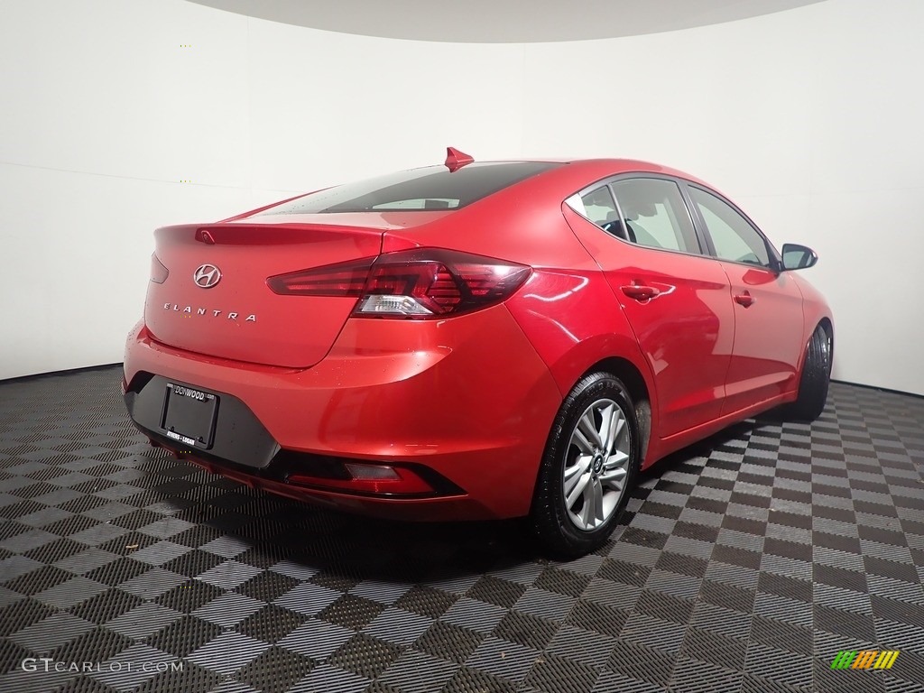 2020 Elantra SEL - Scarlet Red Pearl / Gray photo #16