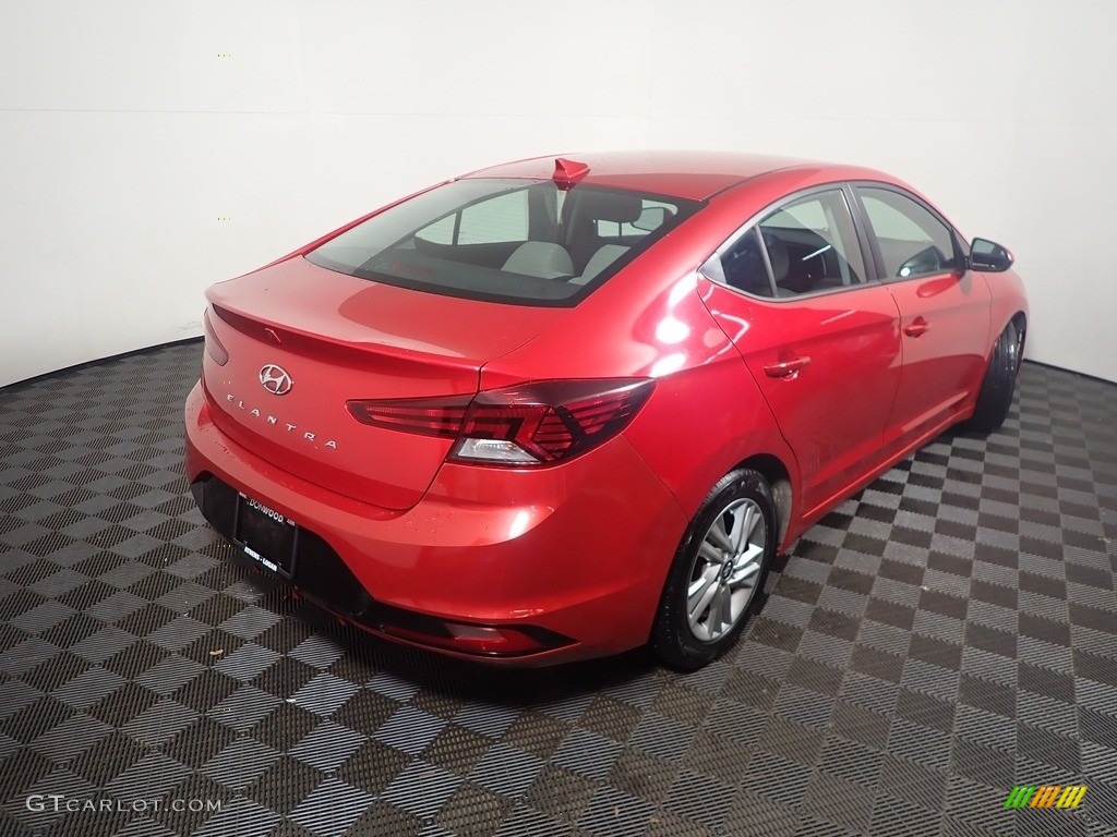 2020 Elantra SEL - Scarlet Red Pearl / Gray photo #17