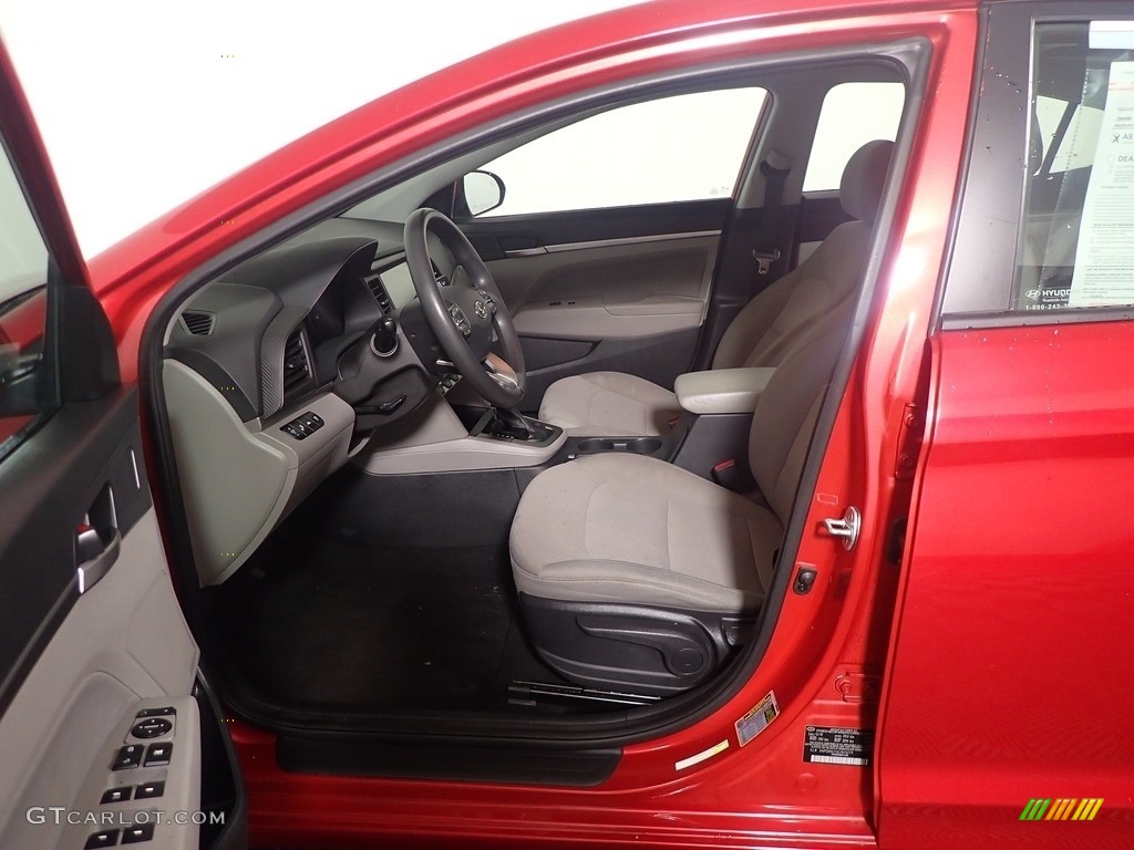 2020 Elantra SEL - Scarlet Red Pearl / Gray photo #20