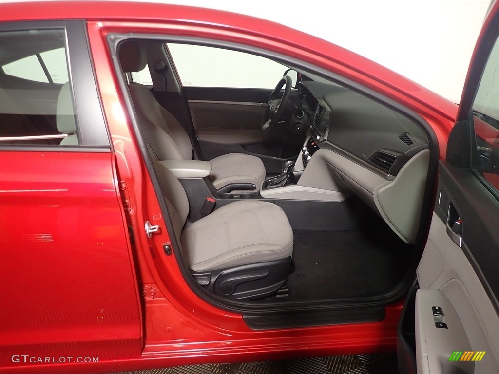 2020 Elantra SEL - Scarlet Red Pearl / Gray photo #37