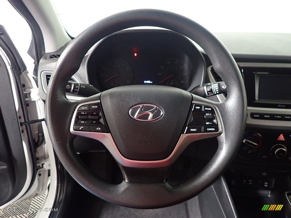 2020 Accent SE - Frost White Pearl / Black photo #25