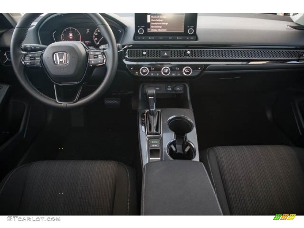 Black Interior 2023 Honda Civic EX Sedan Photo #145375690