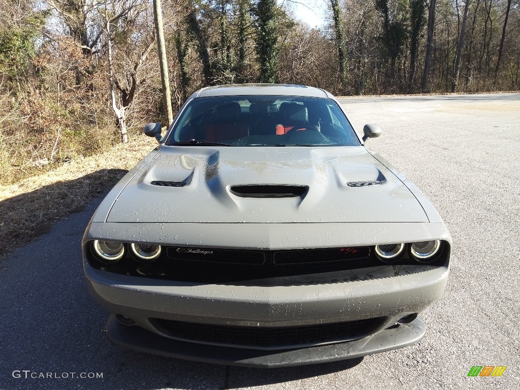 2019 Challenger R/T Scat Pack - Destroyer Gray / Ruby Red/Black photo #3