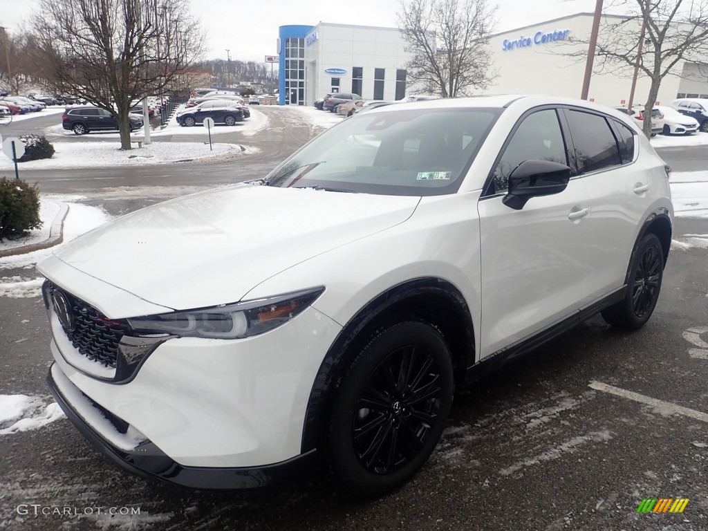 2023 CX-5 Turbo AWD - Rhodium White Metallic / Black photo #7