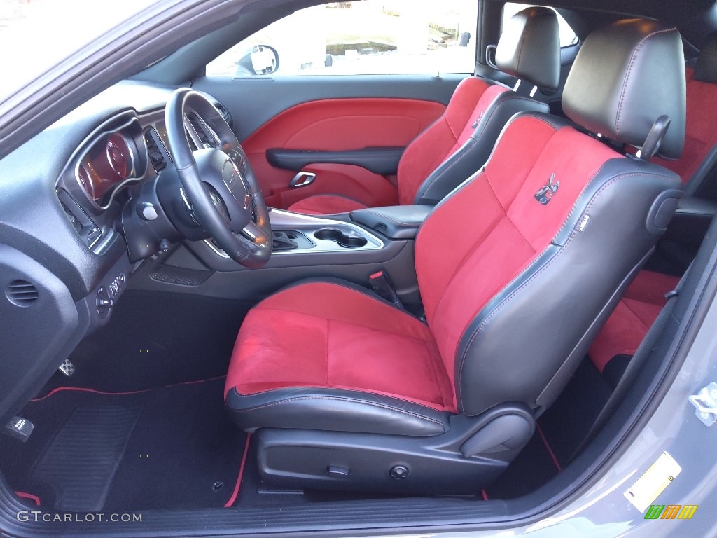 2019 Challenger R/T Scat Pack - Destroyer Gray / Ruby Red/Black photo #10