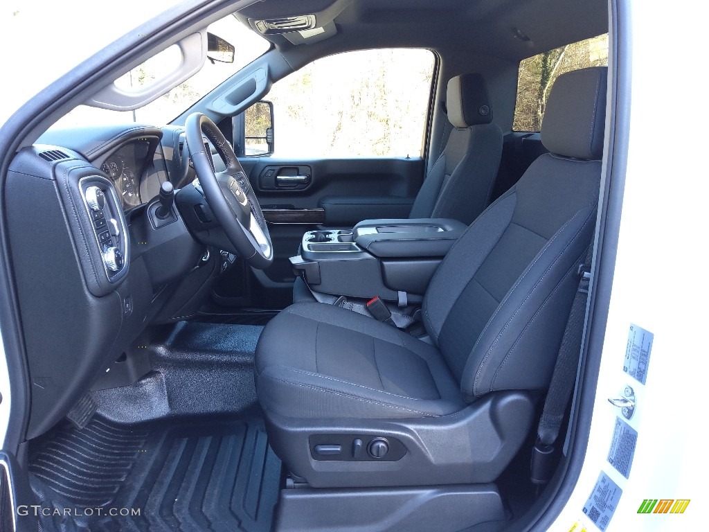 Jet Black Interior 2022 GMC Sierra 2500HD SLE Regular Cab 4WD Photo #145377133