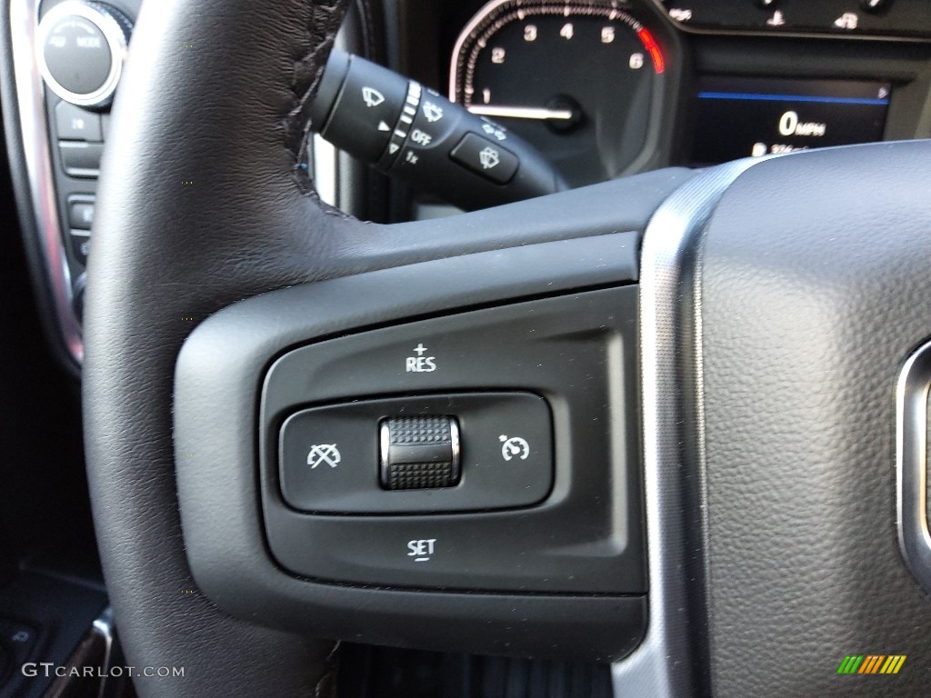 2022 GMC Sierra 2500HD SLE Regular Cab 4WD Jet Black Steering Wheel Photo #145377307