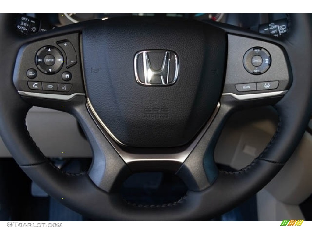 2022 Honda Pilot EX-L Beige Steering Wheel Photo #145377334