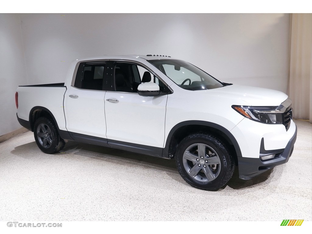 Platinum White Pearl 2022 Honda Ridgeline RTL-E AWD Exterior Photo #145377382