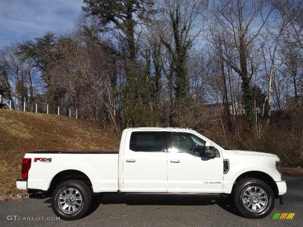 Star White 2020 Ford F350 Super Duty Limited Crew Cab 4x4 Exterior Photo #145377679