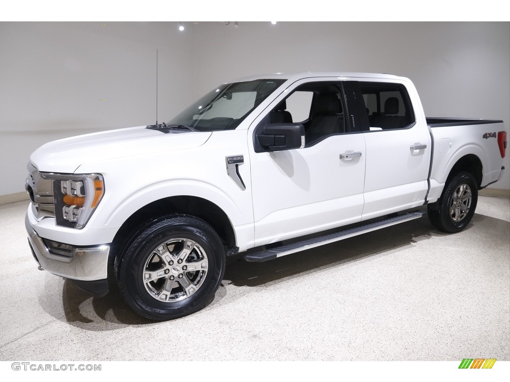 Oxford White 2021 Ford F150 XLT SuperCrew 4x4 Exterior Photo #145378381