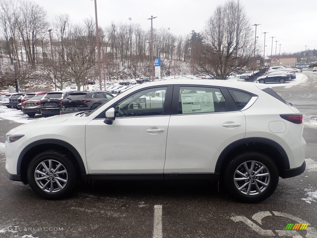 Rhodium White Metallic 2023 Mazda CX-5 S AWD Exterior Photo #145378603