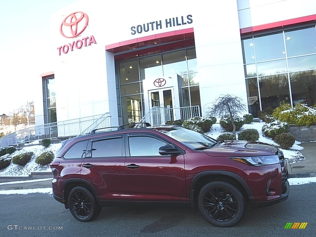 2019 Highlander SE AWD - Salsa Red Pearl / Black photo #2