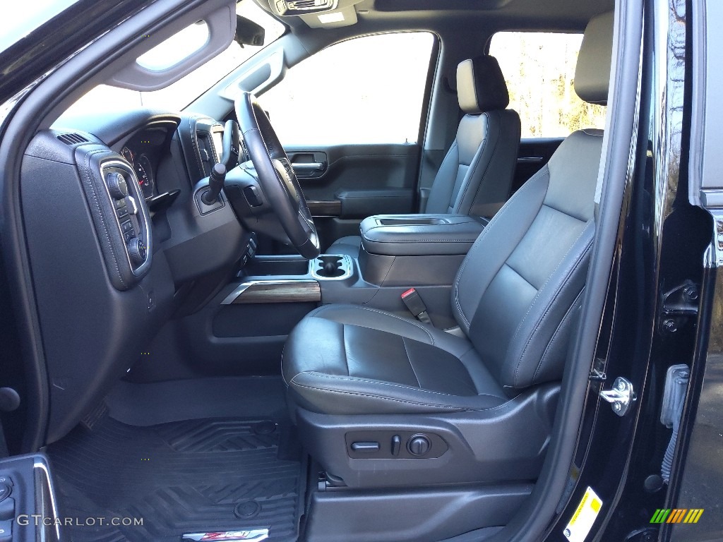Jet Black Interior 2021 Chevrolet Silverado 1500 LT Trail Boss Crew Cab 4x4 Photo #145379332