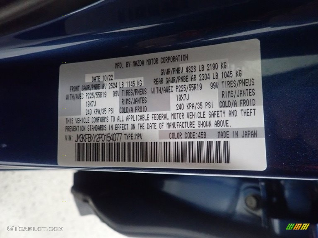 2023 Mazda CX-5 Turbo Signature AWD Color Code Photos