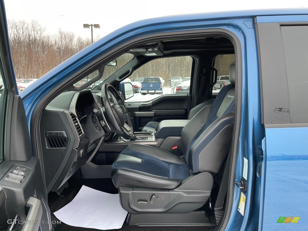 2020 F150 SVT Raptor SuperCrew 4x4 - Ford Performance Blue / Raptor Black/Recaro Blue Accent photo #11