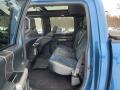 2020 Ford F150 Raptor Black/Recaro Blue Accent Interior Rear Seat Photo