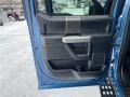 2020 Ford F150 Raptor Black/Recaro Blue Accent Interior Door Panel Photo
