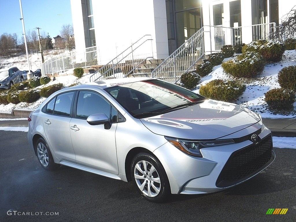 Classic Silver Metallic 2021 Toyota Corolla LE Exterior Photo #145380889