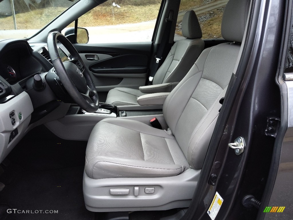 Gray Interior 2020 Honda Pilot Elite AWD Photo #145381012