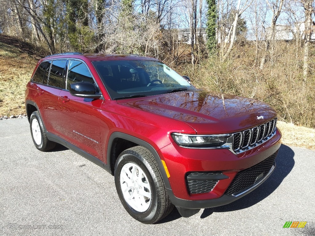 Velvet Red Pearl 2023 Jeep Grand Cherokee Laredo 4x4 Exterior Photo #145381816