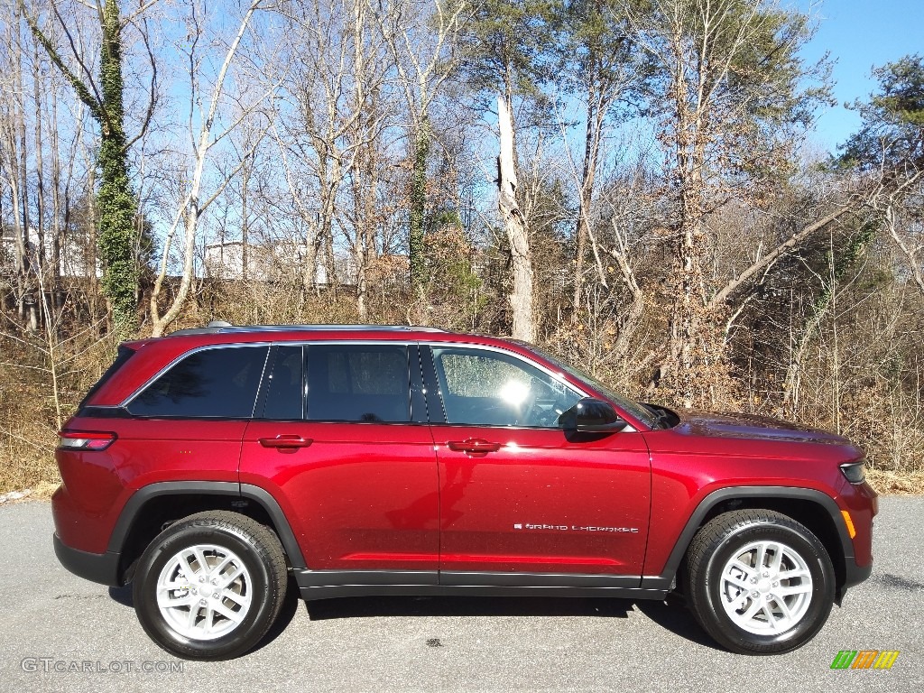 Velvet Red Pearl 2023 Jeep Grand Cherokee Laredo 4x4 Exterior Photo #145381859