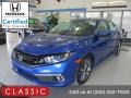 2021 Aegean Blue Metallic Honda Civic EX Sedan  photo #1