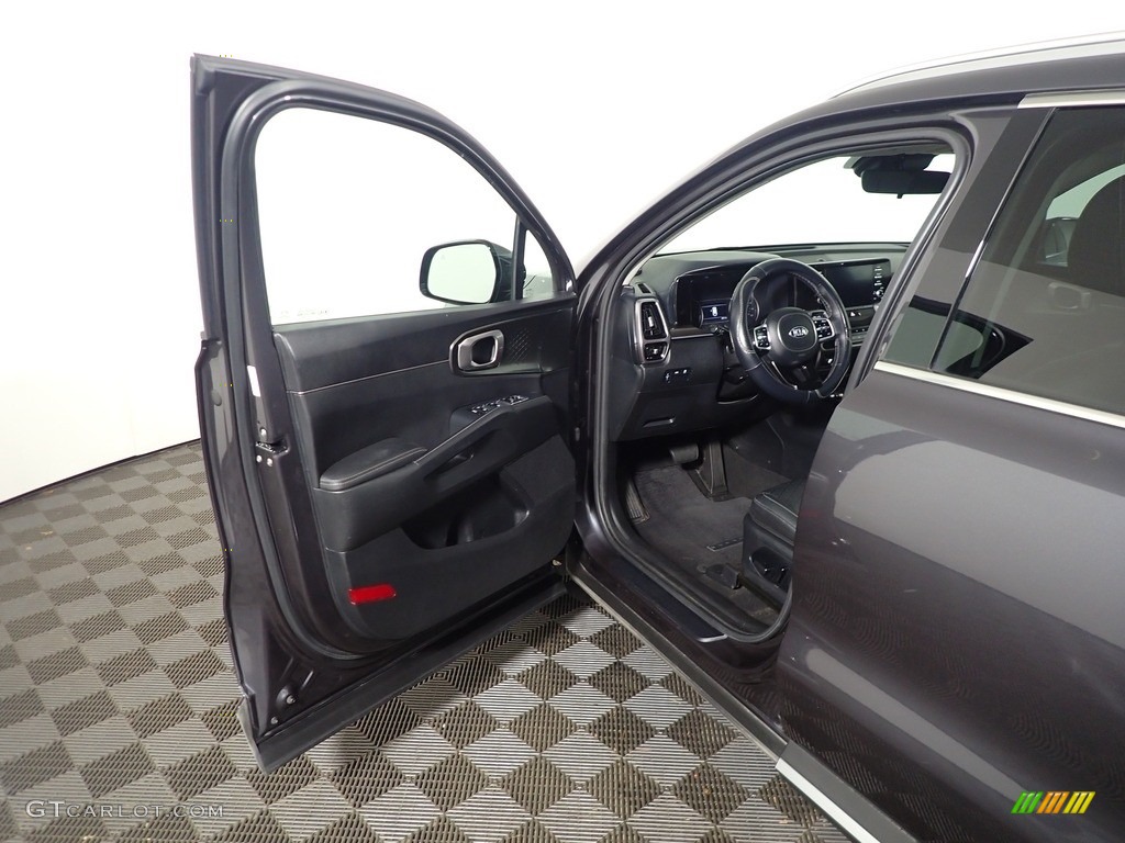 2021 Kia Sorento S Hybrid Black Door Panel Photo #145382254