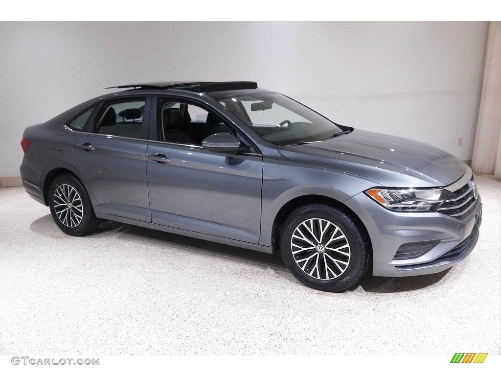 2019 Jetta SE - Platinum Gray Metallic / Titan Black photo #1