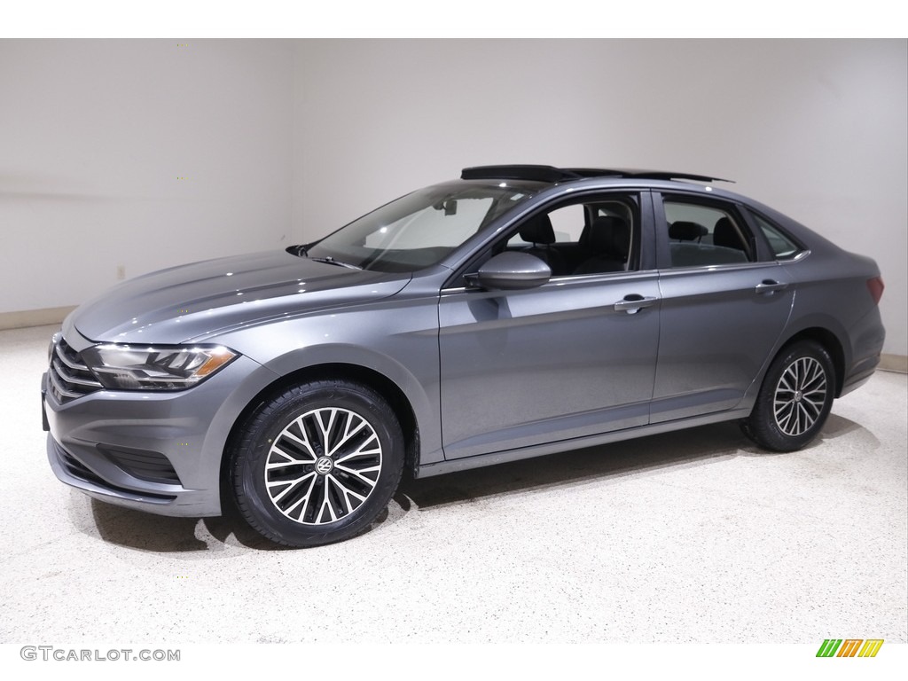 2019 Jetta SE - Platinum Gray Metallic / Titan Black photo #3