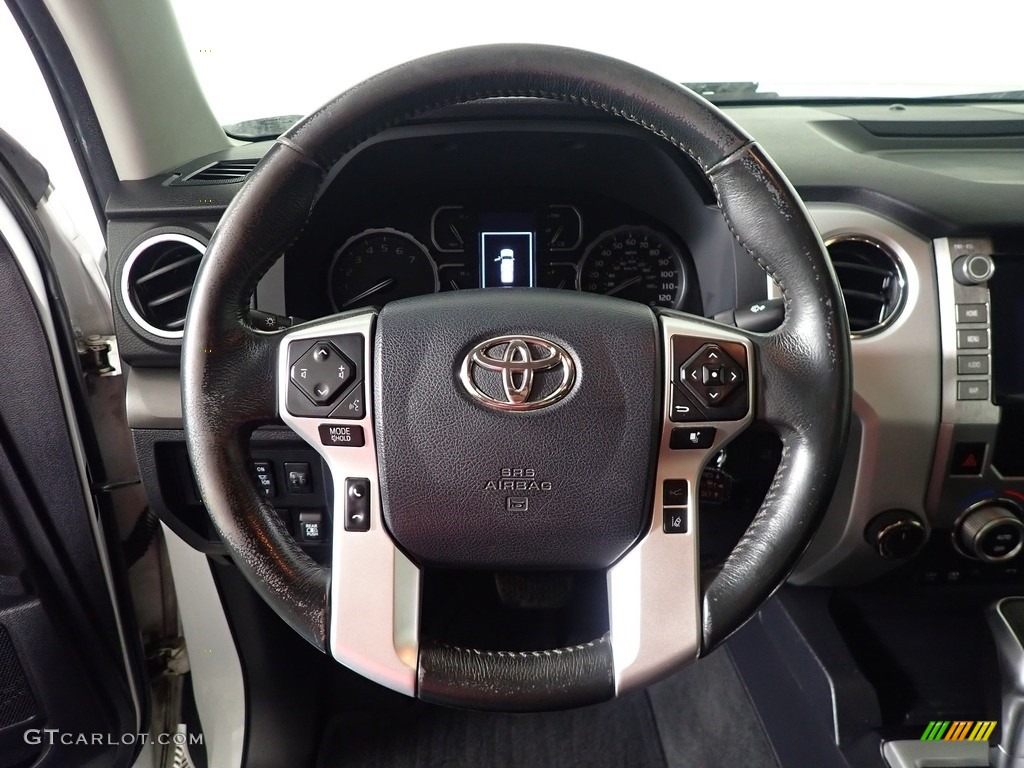 2020 Toyota Tundra TRD Sport Double Cab 4x4 Graphite Steering Wheel Photo #145383193