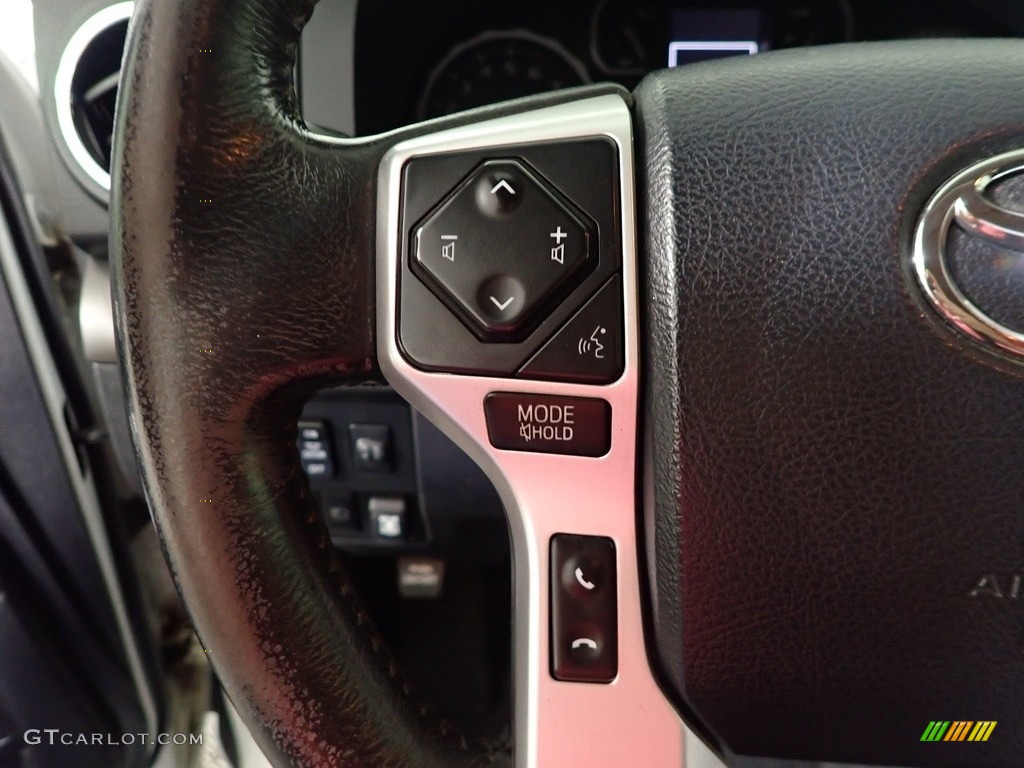 2020 Toyota Tundra TRD Sport Double Cab 4x4 Graphite Steering Wheel Photo #145383235