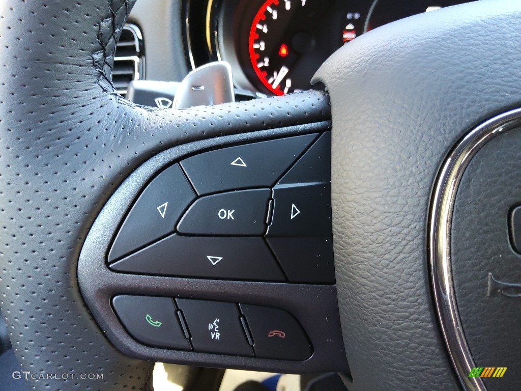 2022 Dodge Durango GT Plus Black Steering Wheel Photo #145383718