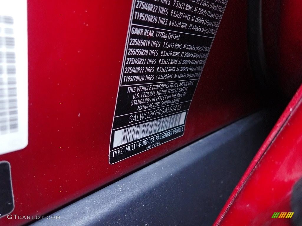 2016 Range Rover Sport HSE - Firenze Red Metallic / Ebony/Cirrus photo #15