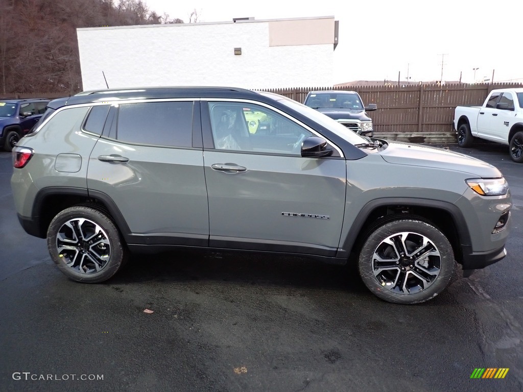 Sting Gray 2022 Jeep Compass Limited 4x4 Exterior Photo #145385048