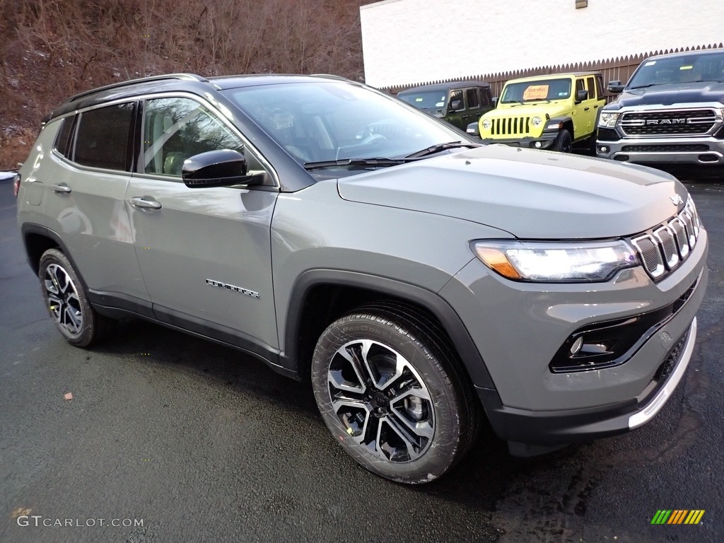 Sting Gray 2022 Jeep Compass Limited 4x4 Exterior Photo #145385057