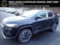 Diamond Black Crystal Pearl 2022 Jeep Compass Limited 4x4