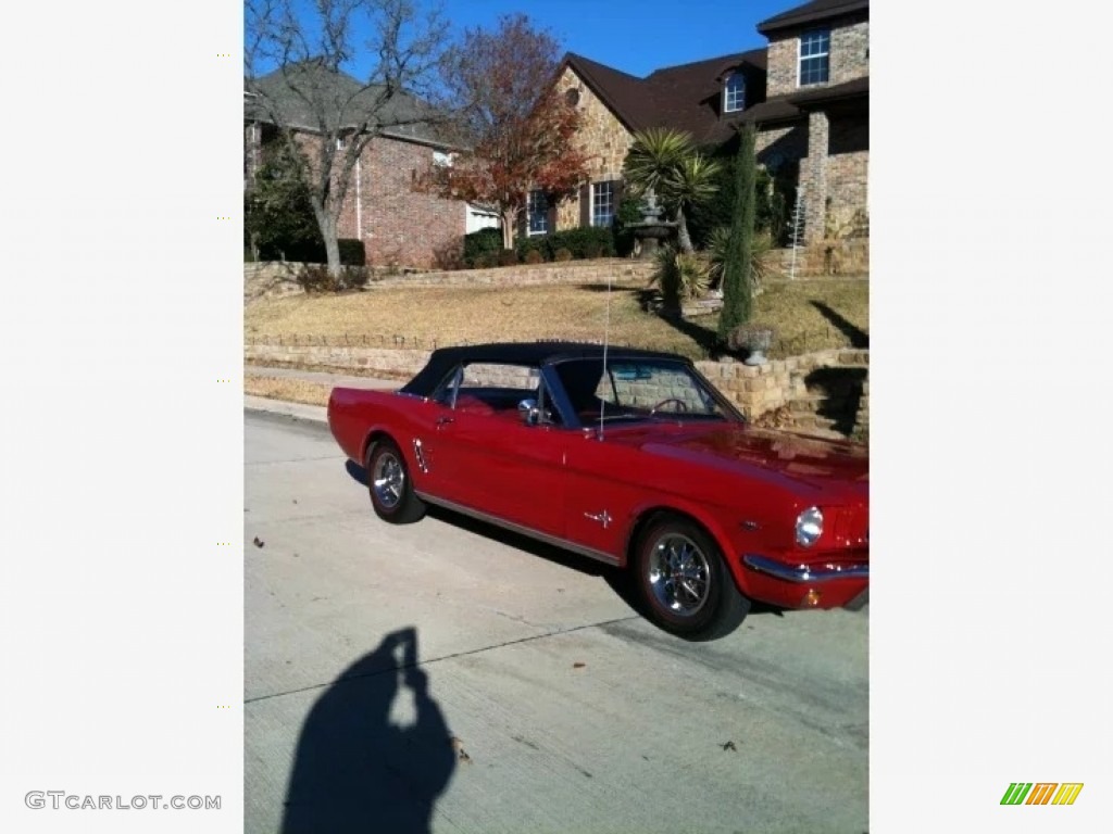 1966 Mustang Convertible - Red / Red photo #11