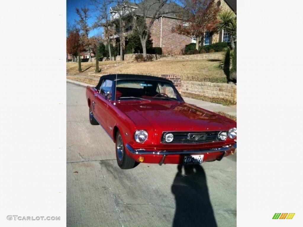 1966 Mustang Convertible - Red / Red photo #12