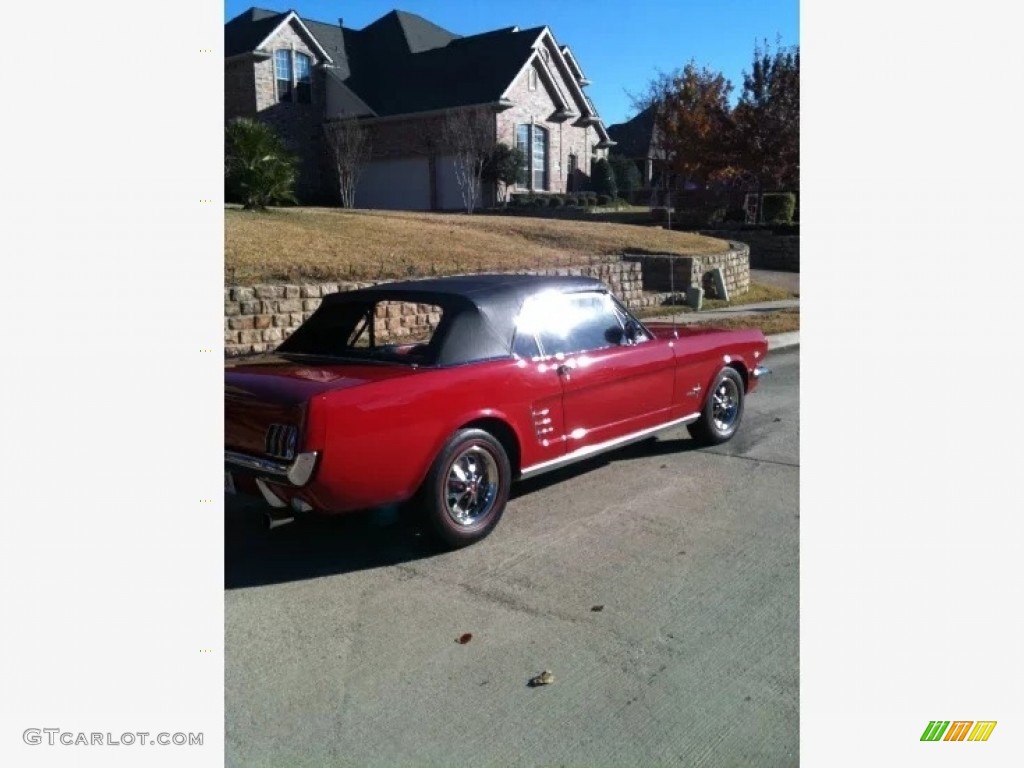 1966 Mustang Convertible - Red / Red photo #13