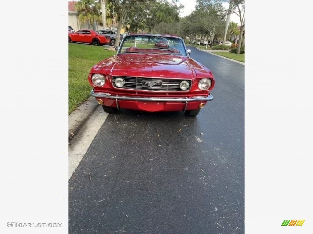 1966 Mustang Convertible - Red / Red photo #15