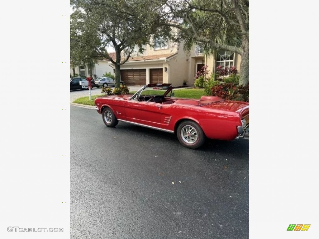 1966 Mustang Convertible - Red / Red photo #18